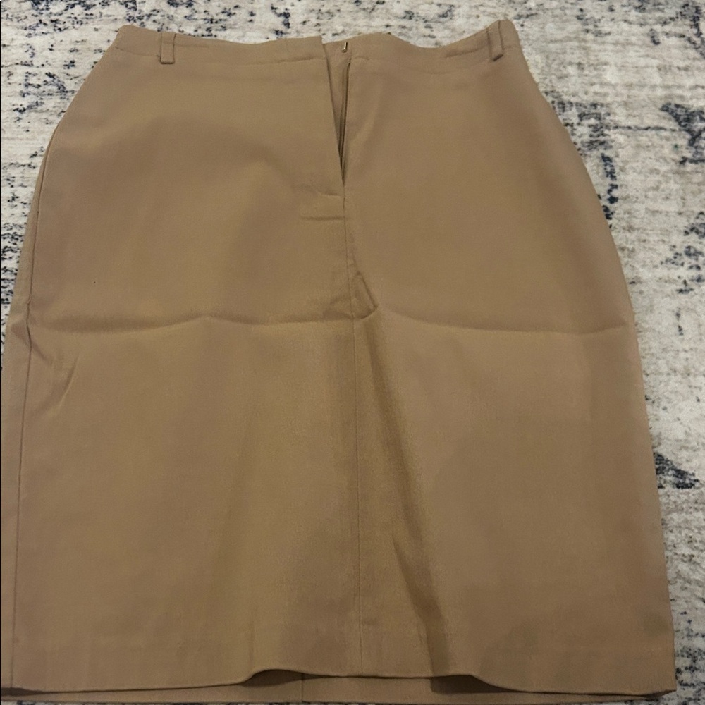 Express Camel Pencil Skirt
